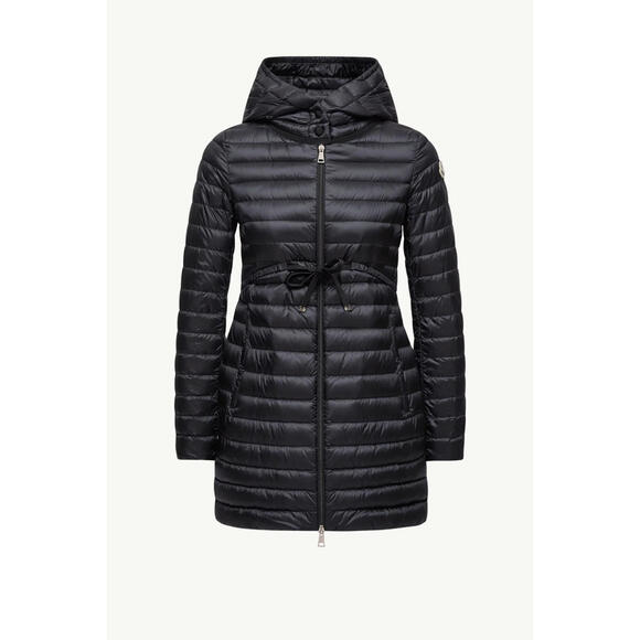NEW, Moncler Womens Barbel Hooded Fit & Flare Long Down Jacket Size 3 #DC446 - Picture 1 of 14
